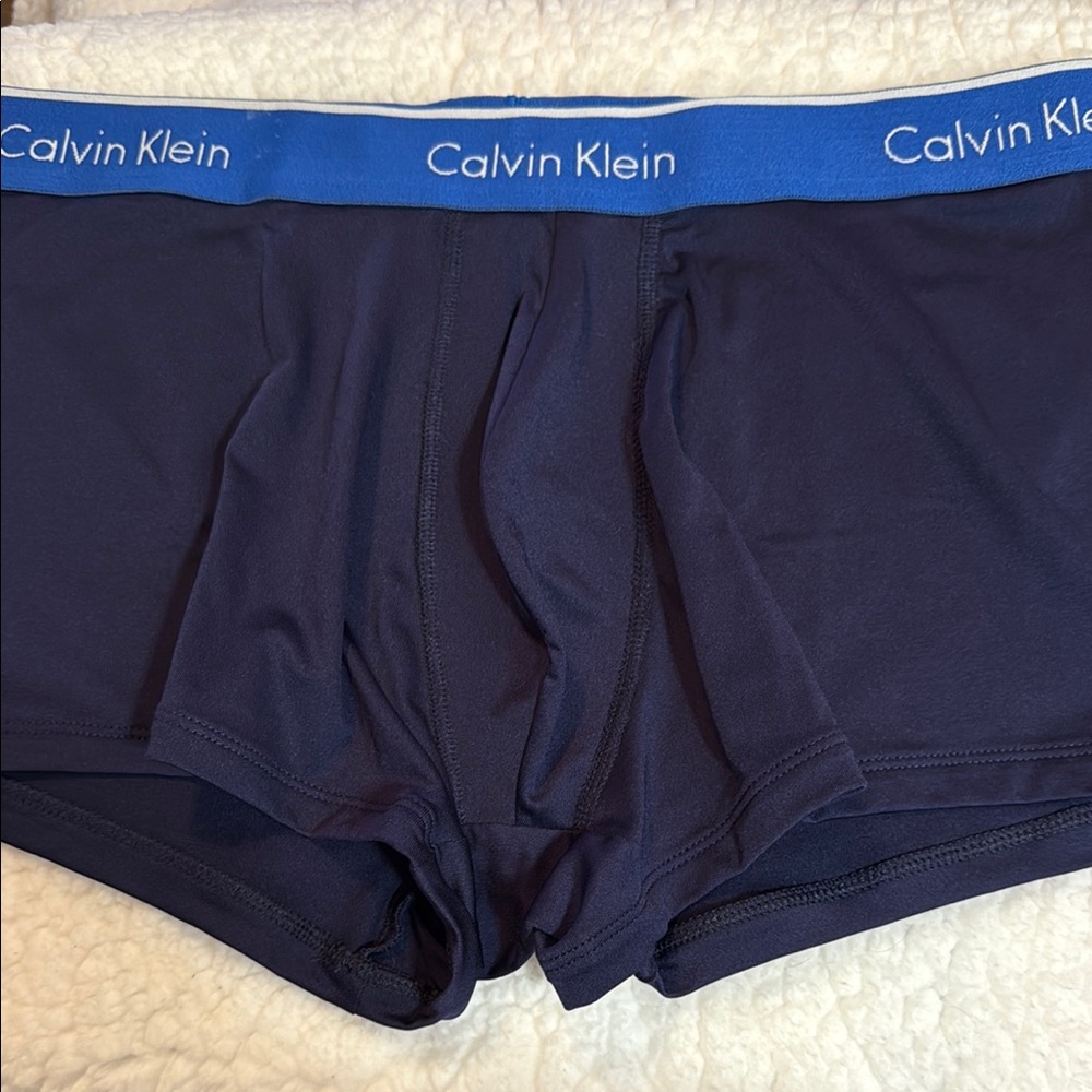 Calvin Klein Blue Boxer Briefs Trunk Underwear Stretch Fit Large
